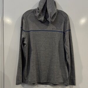 Vineyard Vines Gray Hoodie with Blue Accents